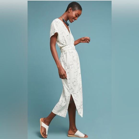 Corey Lynn Calter Black & White Visage Graphic Sheath Dress - Picture 10 of 11